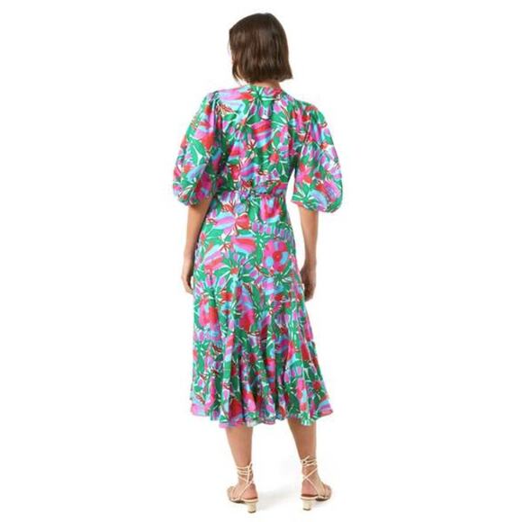 Rhode Resort Fiona Dress White Fleur Tropicale - Picture 2 of 8